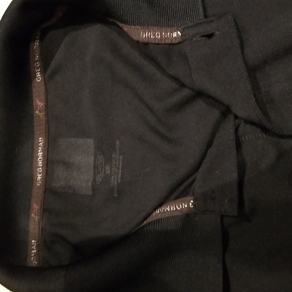 Greg Norman Black polo shirt short sleeves sz 3XL good condition - Picture 3 of 3